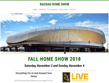 Tablet Screenshot of nassauhomeshow.com